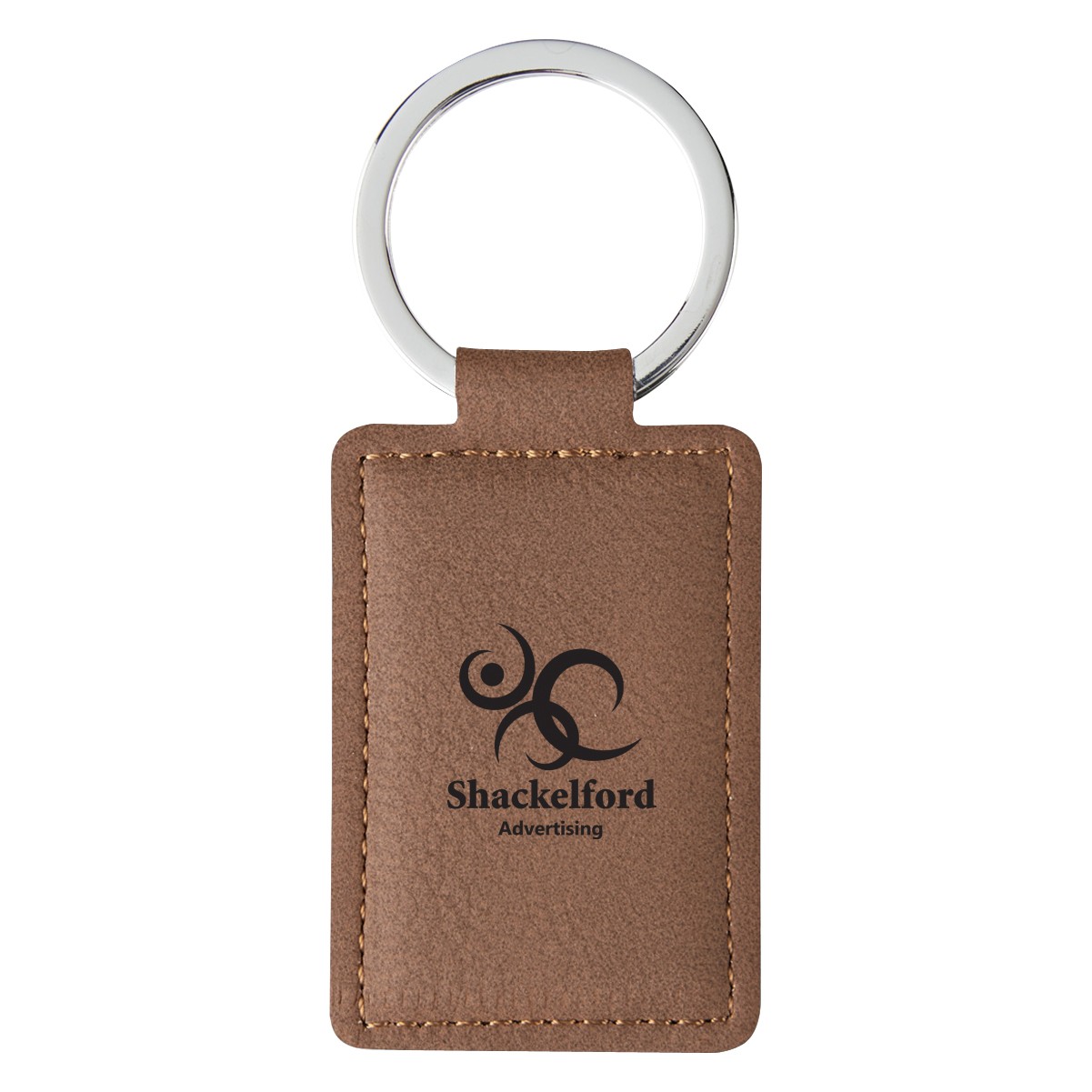 bulk logo leather keychains from geek tech branding