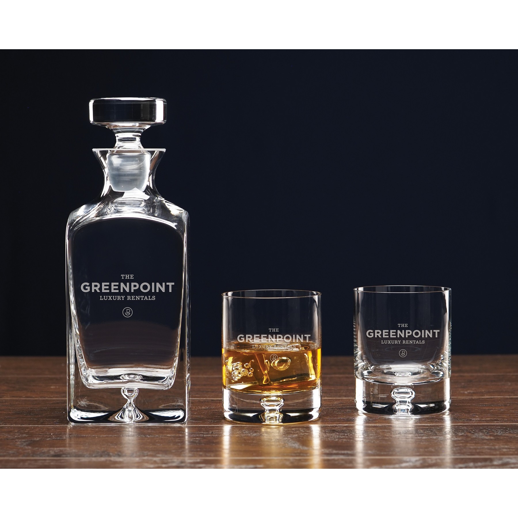 Deluxe Square Decanter from geek tech branding