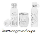 laser-engraved cups