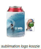 sublimation logo koozie