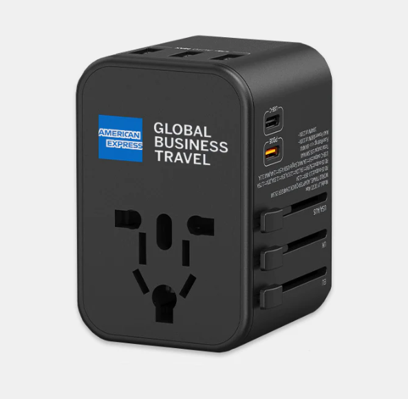 printed universal travel adapters