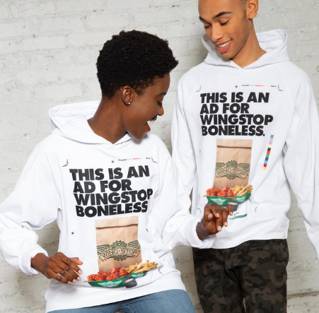 wingstop ad hoodie